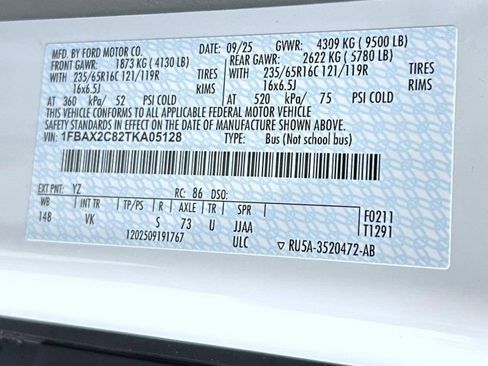 New 2026 Ford Transit 350 XL image 23