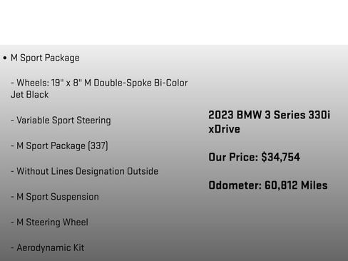 Used 2023 BMW 330i xDrive Sedan w/ M Sport Package AWD/4WD image 18