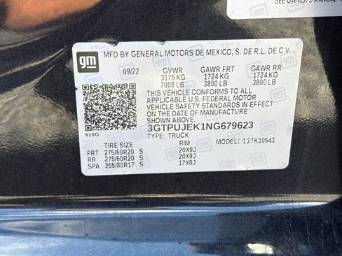 Used 2022 GMC Sierra 1500 Elevation AWD/4WD image 54
