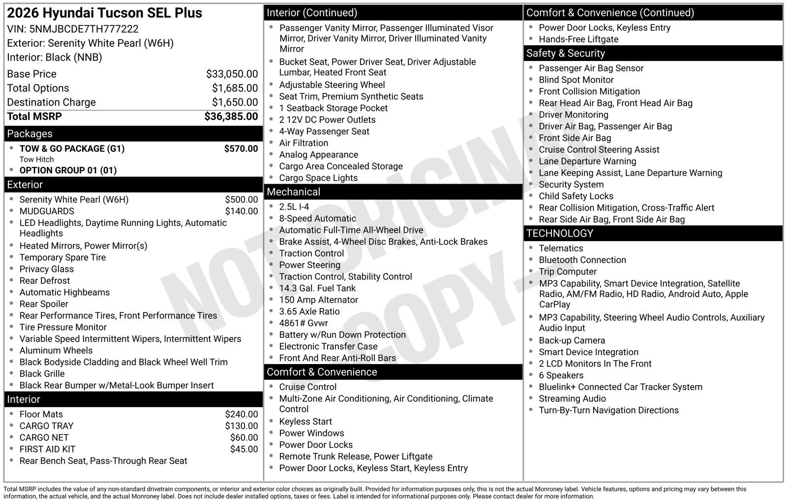 New 2026 Hyundai Tucson SEL w/ Tow & Go Package AWD/4WD image 27