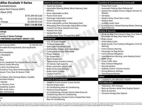 Certified 2024 Cadillac Escalade V AWD/4WD image 31