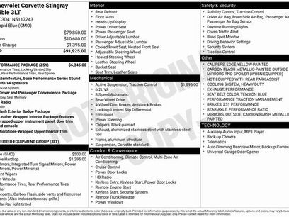 Used 2022 Chevrolet Corvette Stingray w/ Z51 Performance Package