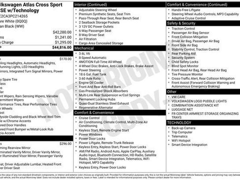 Used 2023 Volkswagen Atlas Cross Sport SE AWD/4WD image 32