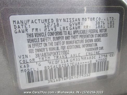 Used 2019 Nissan Sentra S image 32