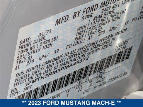Certified 2023 Ford Mustang Mach-E Premium RWD image 23