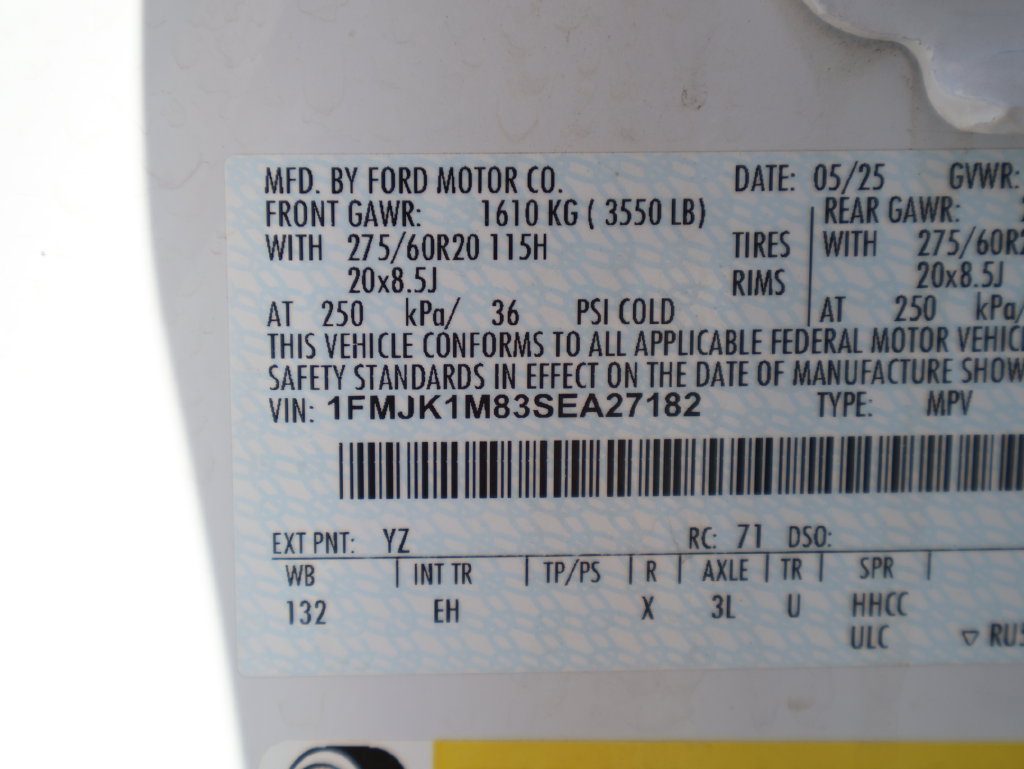 Certified 2025 Ford Expedition Max Platinum AWD/4WD image 47