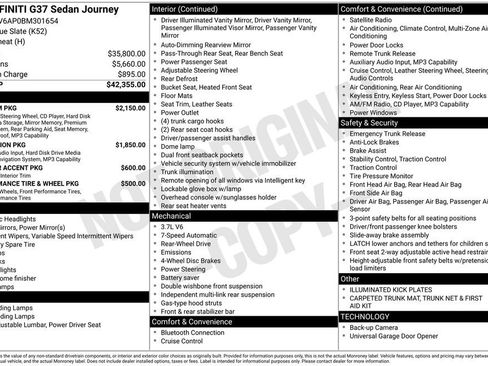 Used 2011 INFINITI G37 Journey w/ Premium Pkg image 11