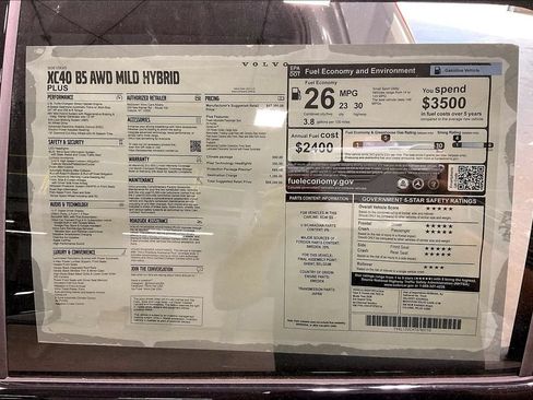 New 2026 Volvo XC40 B5 Plus w/ Protection Package Premier AWD/4WD image 14