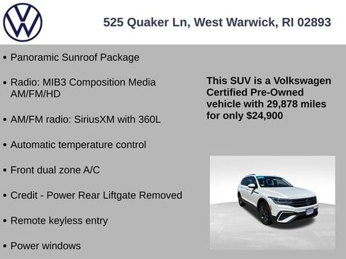 Certified 2023 Volkswagen Tiguan SE w/ Panoramic Sunroof Package AWD/4WD image 7