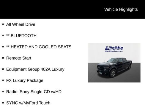 Used 2013 Ford F150 FX4 w/ Luxury Equipment Group AWD/4WD image 9