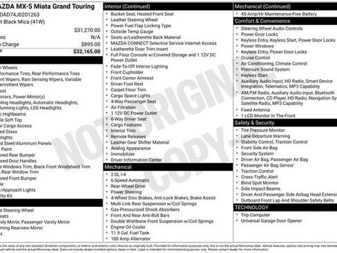 Used 2018 MAZDA MX-5 Miata Grand Touring image 23