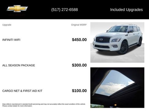Used 2017 INFINITI QX80 Limited w/ All Season Package AWD/4WD image 5