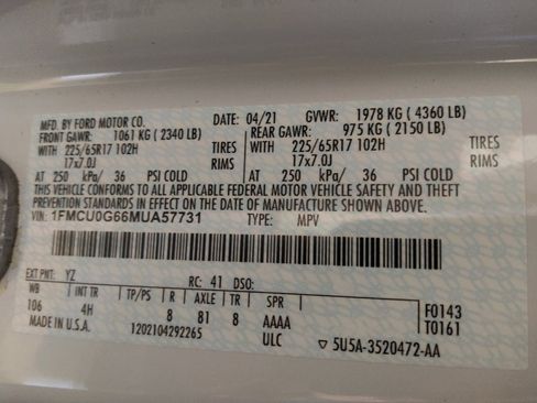 Used 2021 Ford Escape SE image 33