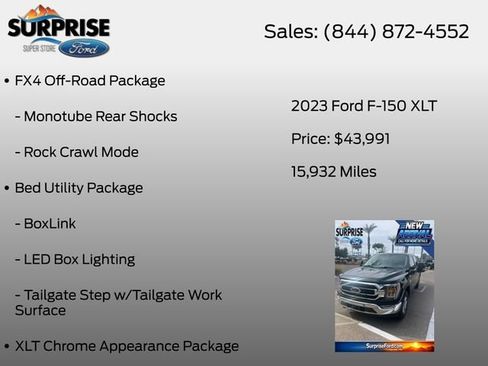 Used 2023 Ford F150 XLT w/ Equipment Group 302A High AWD/4WD image 24