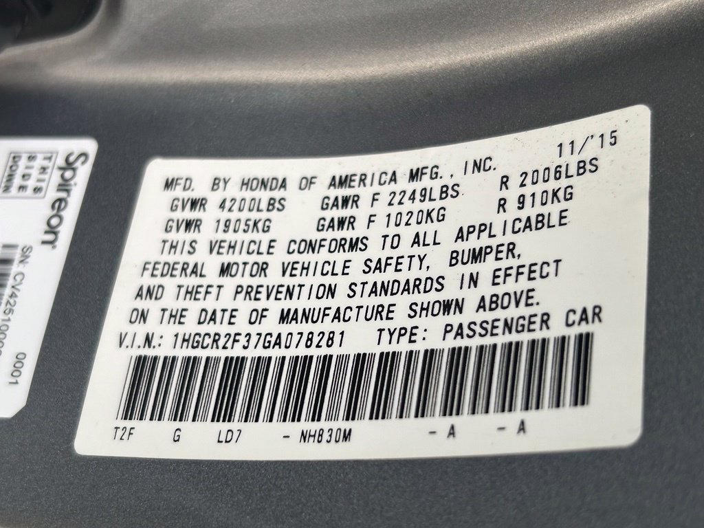 Used 2016 Honda Accord LX image 38