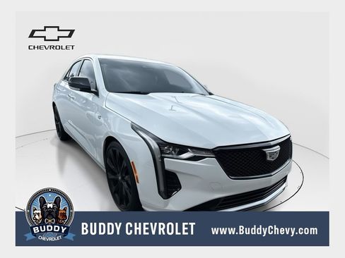 Used 2023 Cadillac CT4 Luxury w/ LPO, ONYX Package RWD image 1