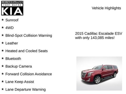 Used 2015 Cadillac Escalade ESV Premium AWD/4WD image 7