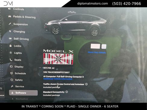 Used 2023 Tesla Model X Plaid AWD/4WD image 7