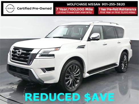 Certified 2024 Nissan Armada Platinum w/ Captain's Chairs Package image 1