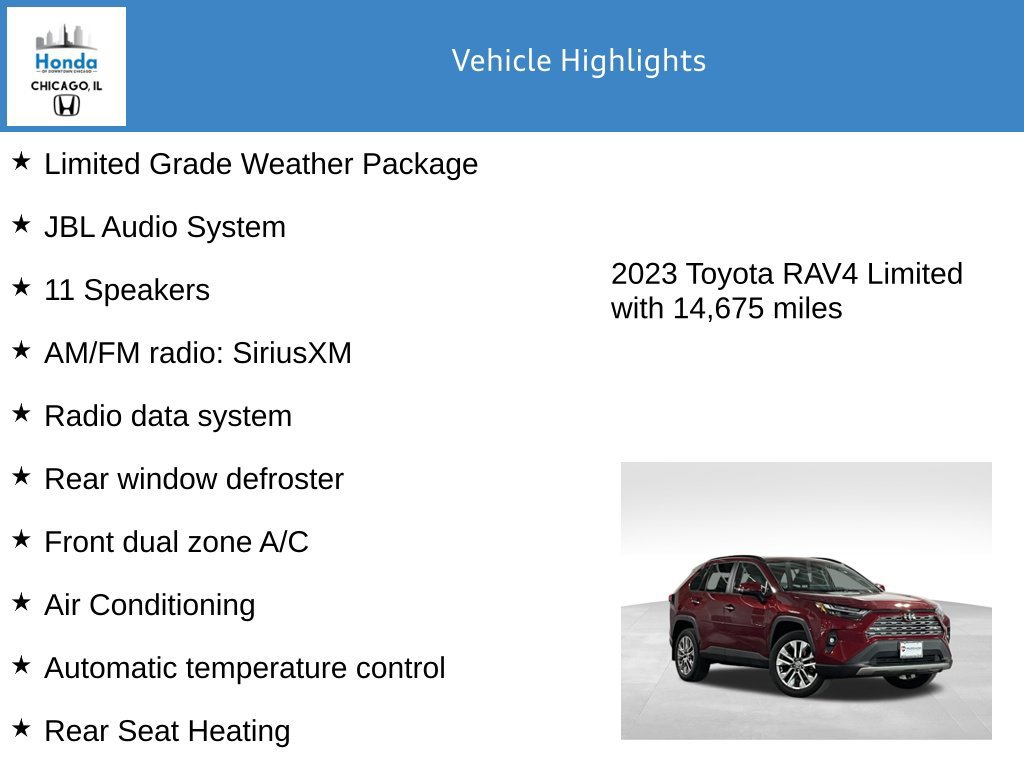 Used 2023 Toyota RAV4 Limited w/ Limited Grade Weather Package AWD/4WD image 8