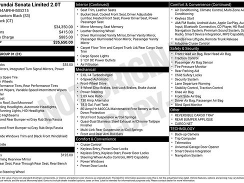 Used 2017 Hyundai Sonata Limited 2.0T image 4