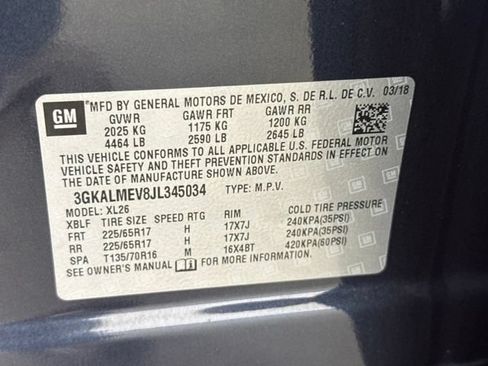 Certified 2018 GMC Terrain SLE FWD image 15