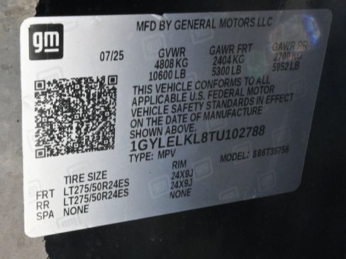 New 2026 Cadillac Escalade IQL Sport 1 w/ LPO, ONYX Package image 90