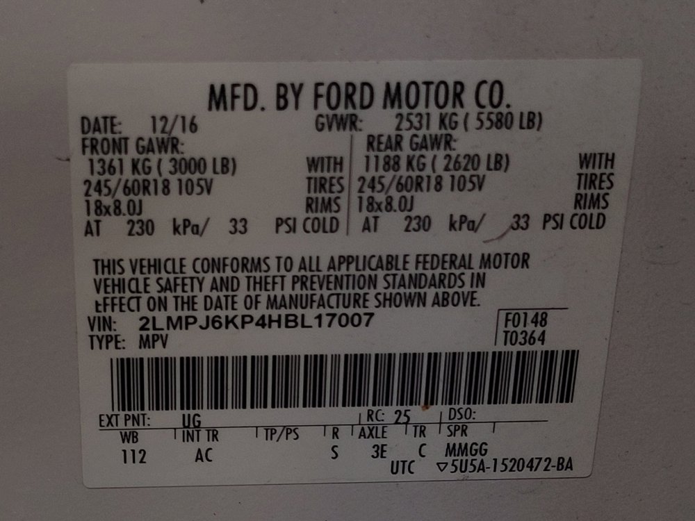 Used 2017 Lincoln MKX Select w/ Select Plus Package FWD image 33