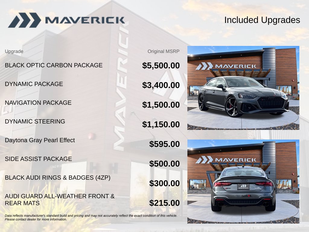 Used 2022 Audi RS 5 Sportback w/ Black Optic Carbon Package AWD/4WD image 7