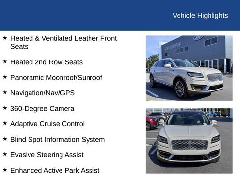 Used 2020 Lincoln Nautilus Reserve w/ Equipment Group 201A AWD/4WD image 24
