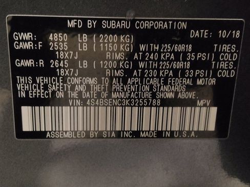 Used 2019 Subaru Outback 3.6R Limited image 33