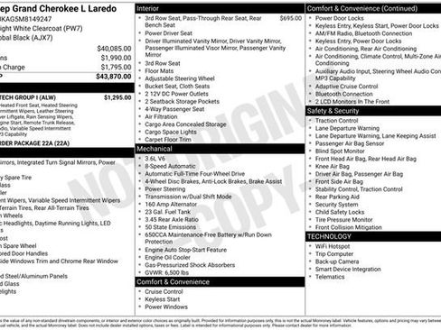 Used 2021 Jeep Grand Cherokee L Laredo w/ Luxury Tech Group I image 3