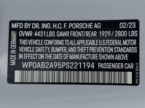 Certified 2023 Porsche 911 Carrera 4 GTS AWD/4WD image 33