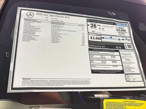 New 2026 Mercedes-Benz GLC 300 4MATIC image 18
