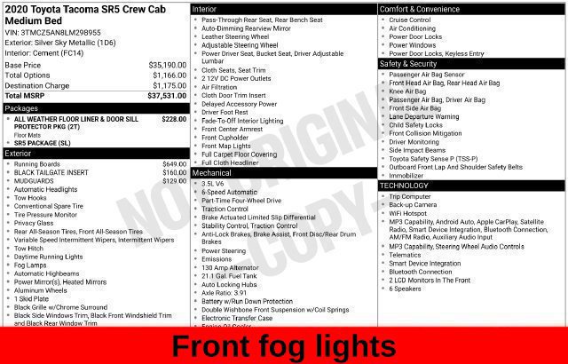 Used 2020 Toyota Tacoma SR5 AWD/4WD image 39
