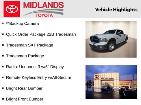 Used 2020 RAM 1500 Tradesman w/ Tradesman SXT Package image 2