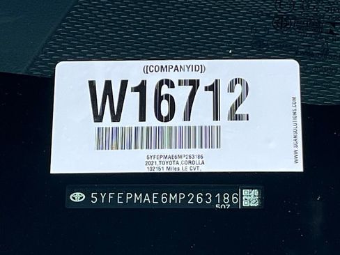 Used 2021 Toyota Corolla LE w/ Carpet Mat Package (TMS) FWD image 20
