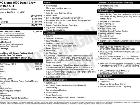 Used 2021 GMC Sierra 1500 Denali w/ Driver Alert Package II AWD/4WD image 4