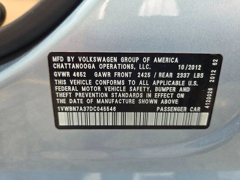 Used 2013 Volkswagen Passat TDI SE FWD image 12