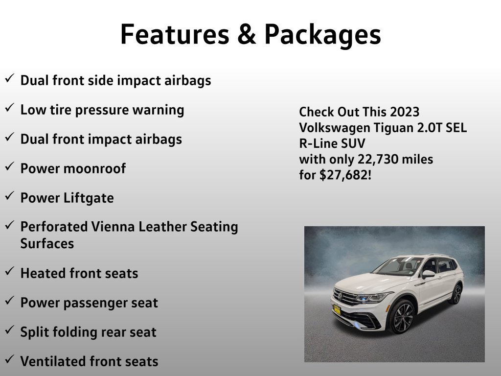 Used 2023 Volkswagen Tiguan SEL R-Line AWD/4WD image 13