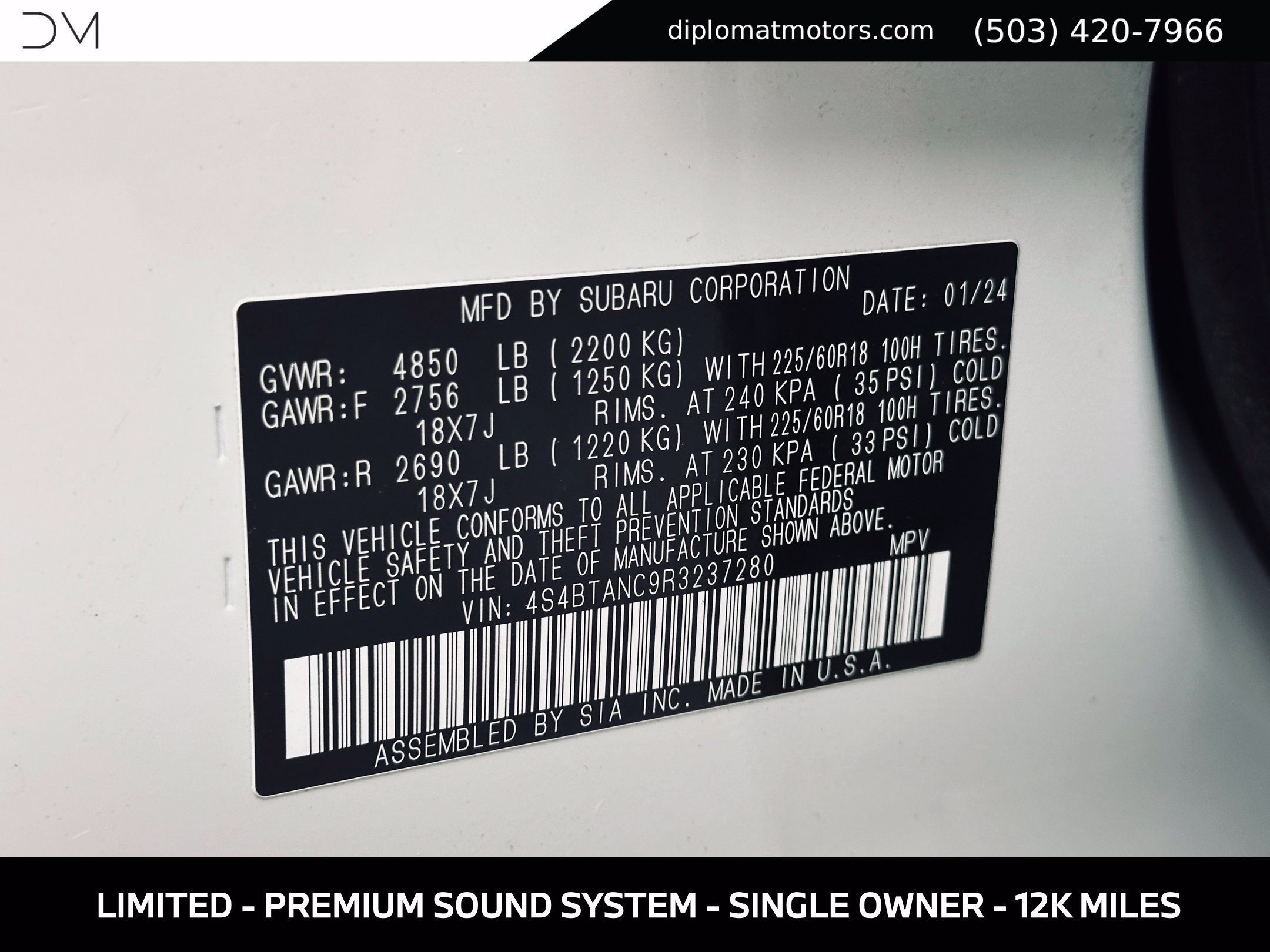 Used 2024 Subaru Outback Limited AWD/4WD image 45