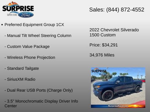 Used 2022 Chevrolet Silverado 1500 Custom AWD/4WD image 18