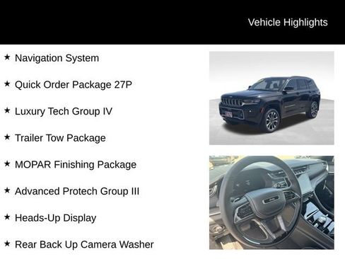 New 2024 Jeep Grand Cherokee Overland w/ Advanced Protech Group III image 8