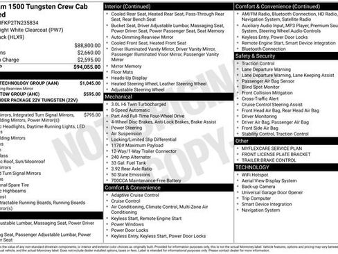 New 2026 RAM 1500 Tungsten w/ Towing Technology Group AWD/4WD image 28