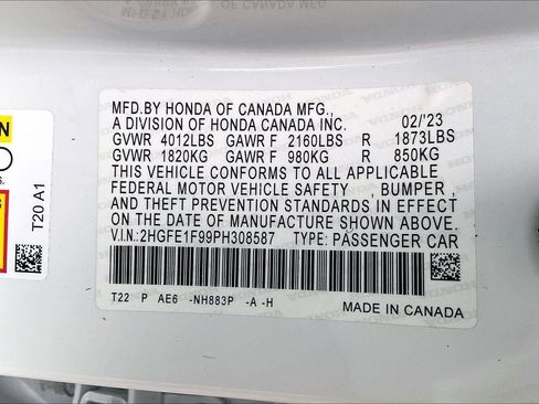 Used 2023 Honda Civic Touring image 35