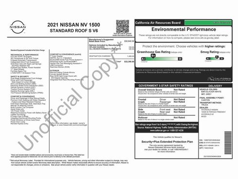 Used 2021 Nissan NV 1500 S image 4