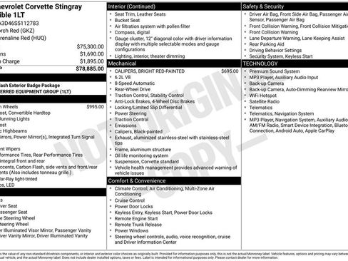 Used 2025 Chevrolet Corvette Stingray Convertible w/ 1LT RWD image 6