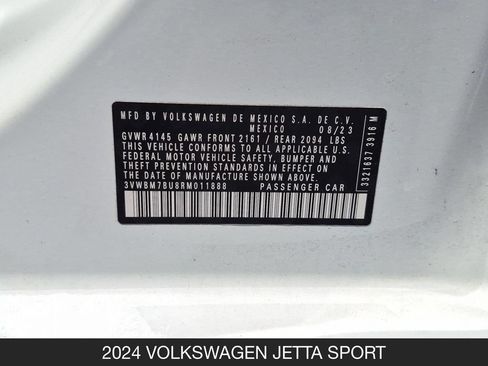 Used 2024 Volkswagen Jetta Sport FWD image 24