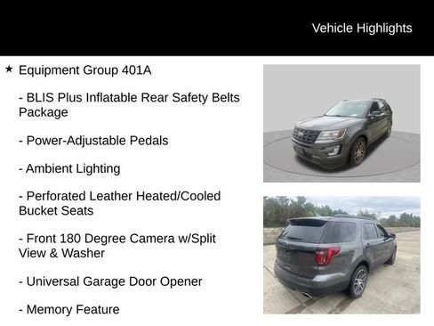 Used 2017 Ford Explorer Sport w/ Equipment Group 401A AWD/4WD image 7