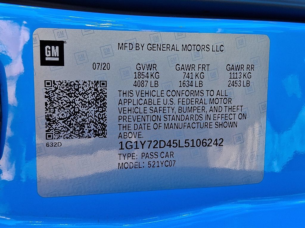 Used 2020 Chevrolet Corvette Stingray Preferred Cpe w/ 2LT Preferred Equipment Group RWD image 29